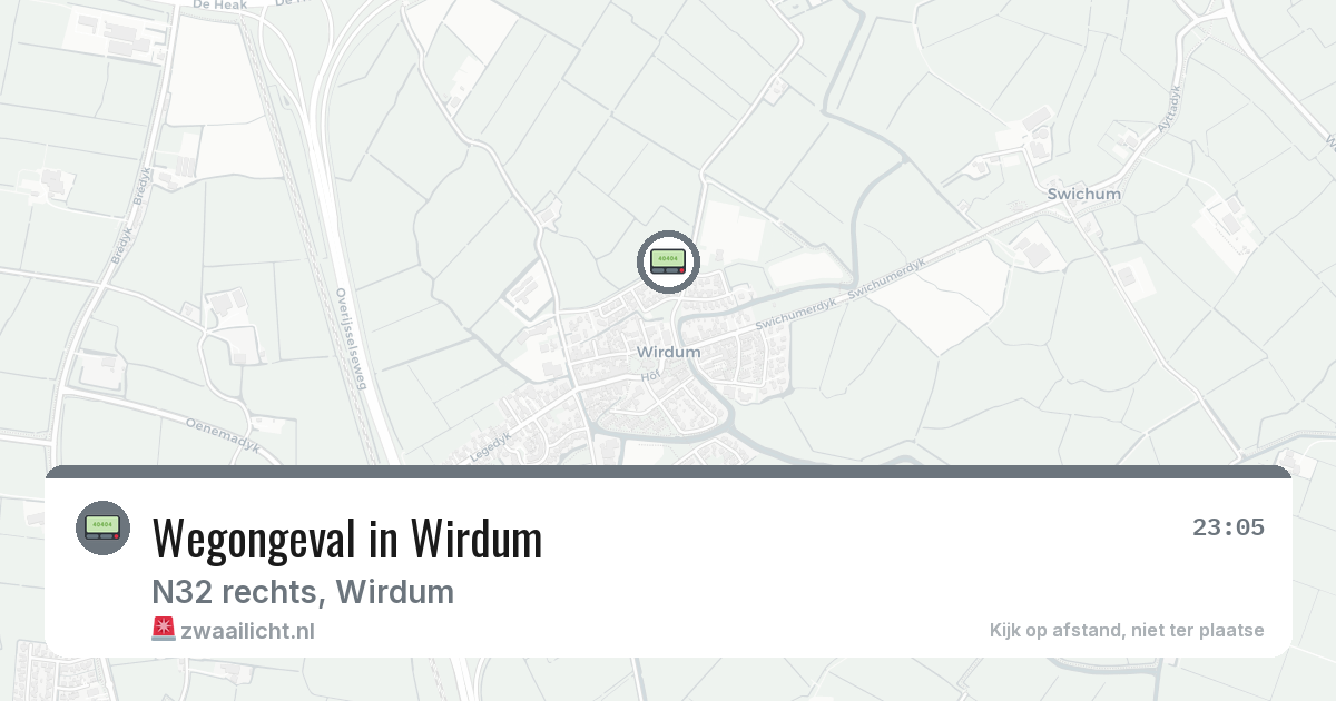 Wegongeval in Wirdum — 6 feb 2026