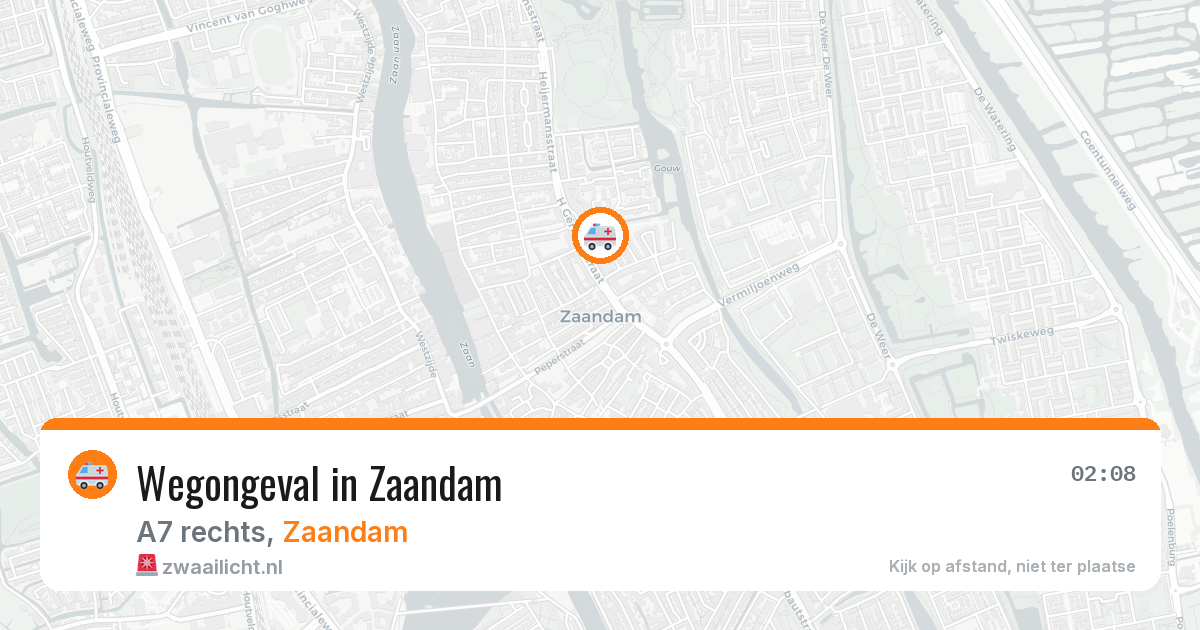 Wegongeval in Zaandam — 12 jul 2026