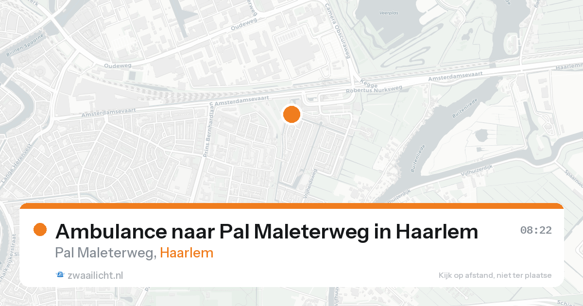 Ambulance naar Pal Maleterweg in Haarlem — 19 aug 2026