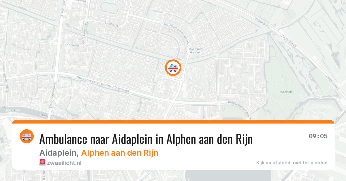 Ambulance naar Aidaplein in Alphen aan den Rijn — 30 jan 2026