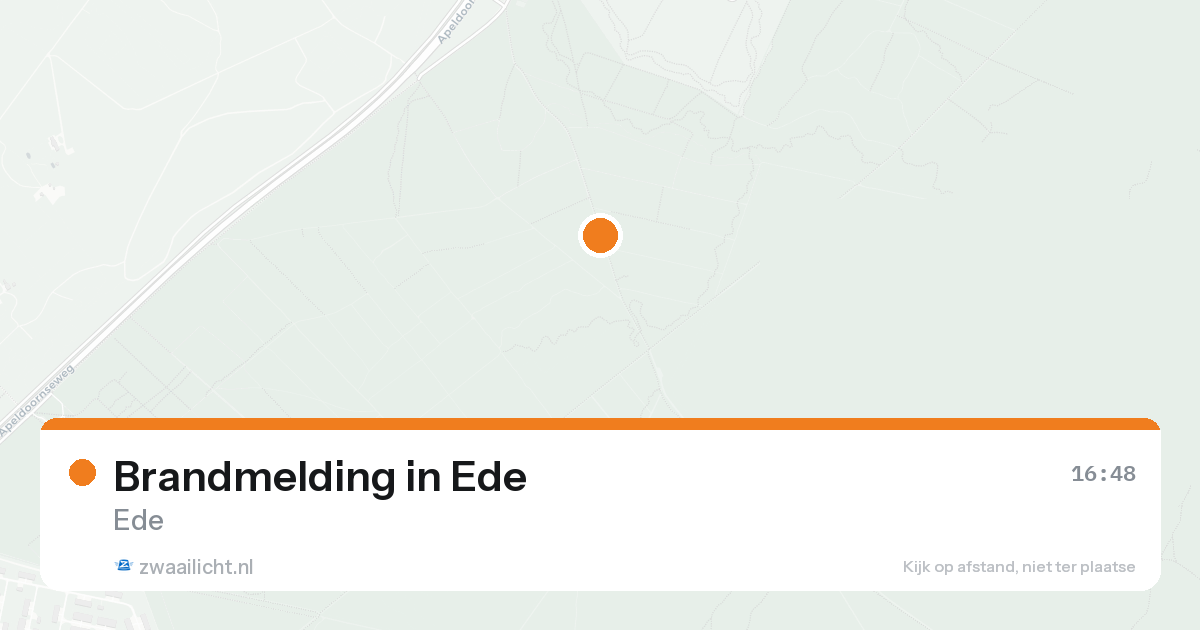 Brandmelding in Ede — 25 aug 2026