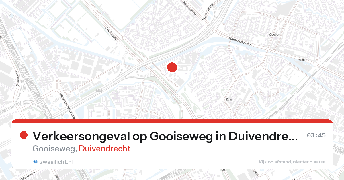 Verkeersongeval op Gooiseweg in Duivendrecht — 7 feb 2026