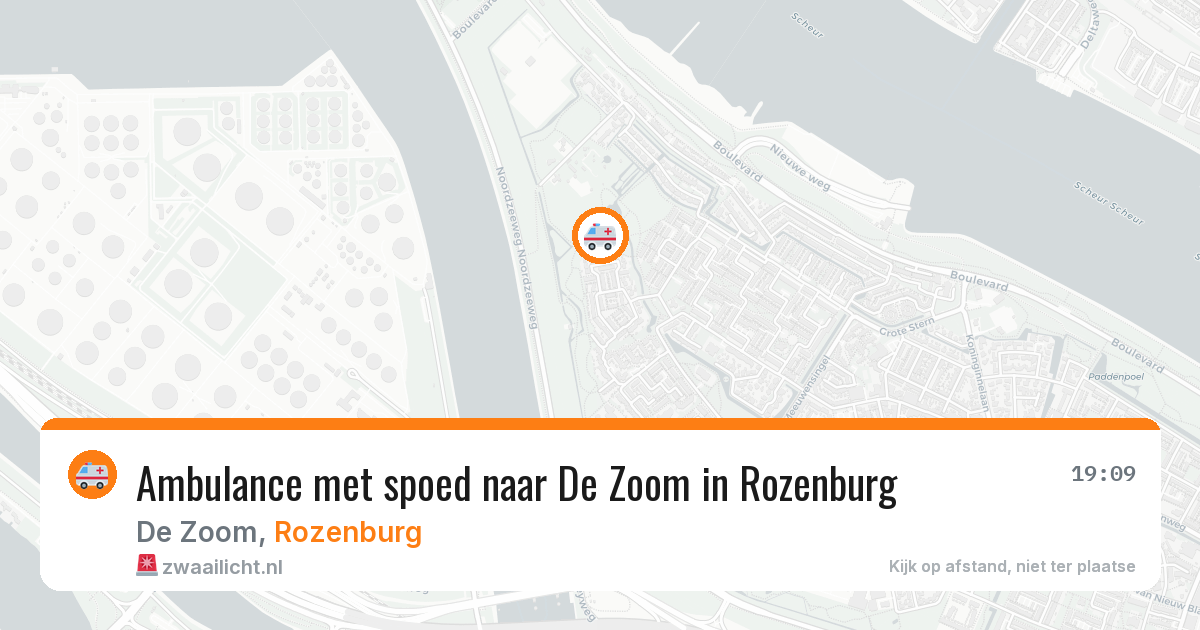 Ambulance met spoed naar De Zoom in Rozenburg — 13 jun 2026