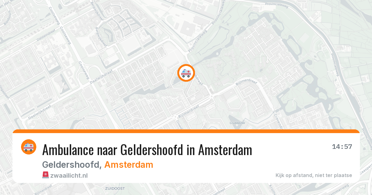 Ambulance naar Geldershoofd in Amsterdam — 25 apr 2026