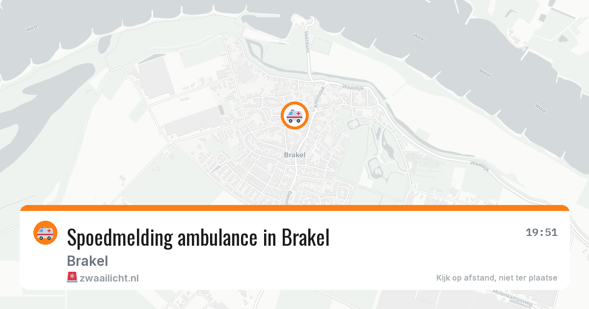 Spoedmelding ambulance in Brakel — 21 apr 2026