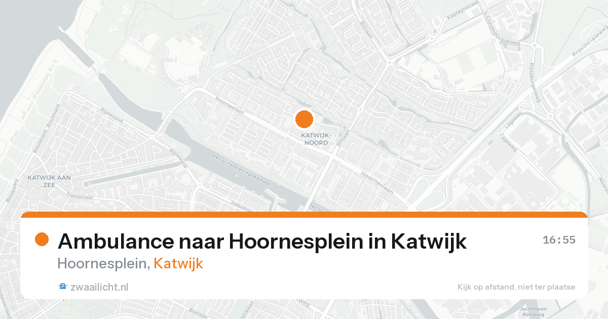 Ambulance naar Hoornesplein in Katwijk — 25 aug 2026