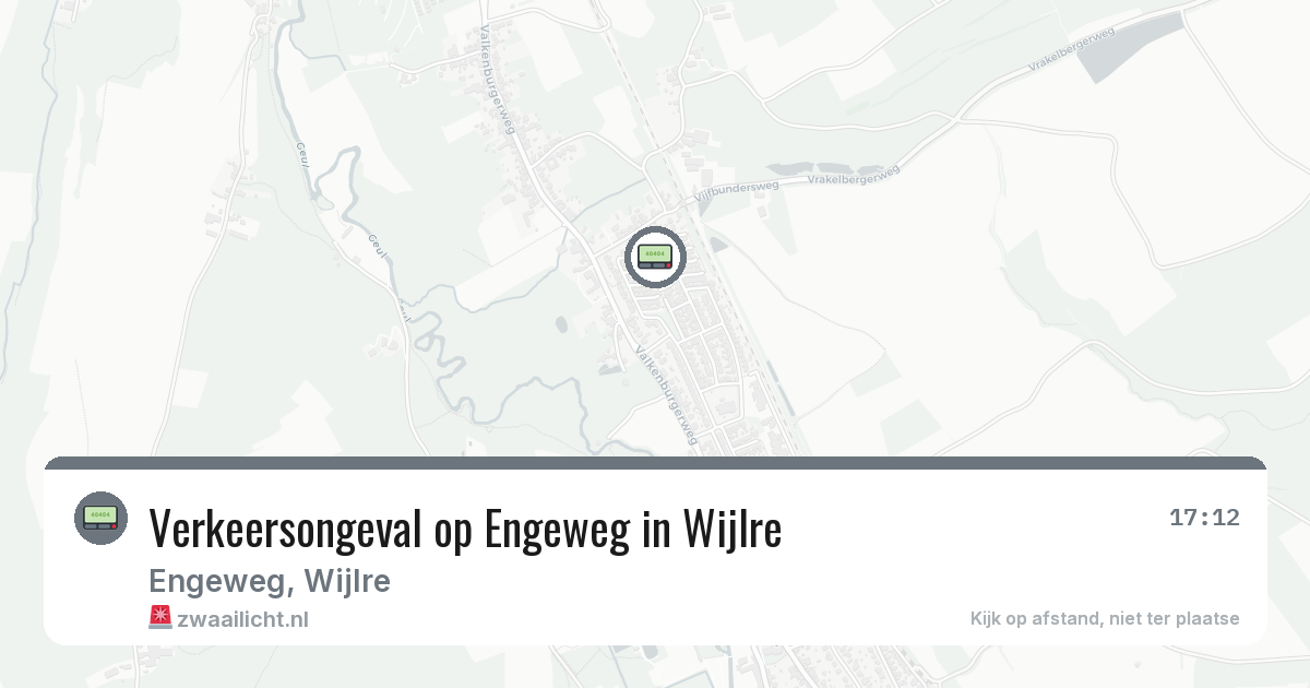 Verkeersongeval op Engeweg in Wijlre — 22 jun 2026
