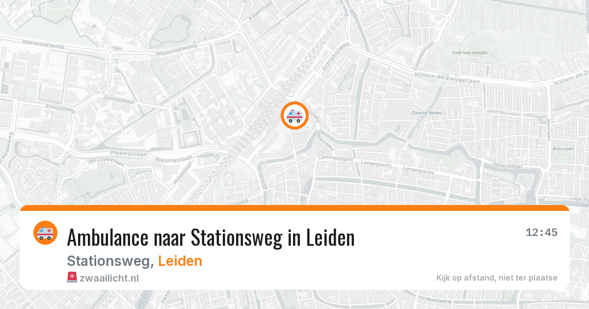 Ambulance naar Stationsweg in Leiden — 21 jul 2026