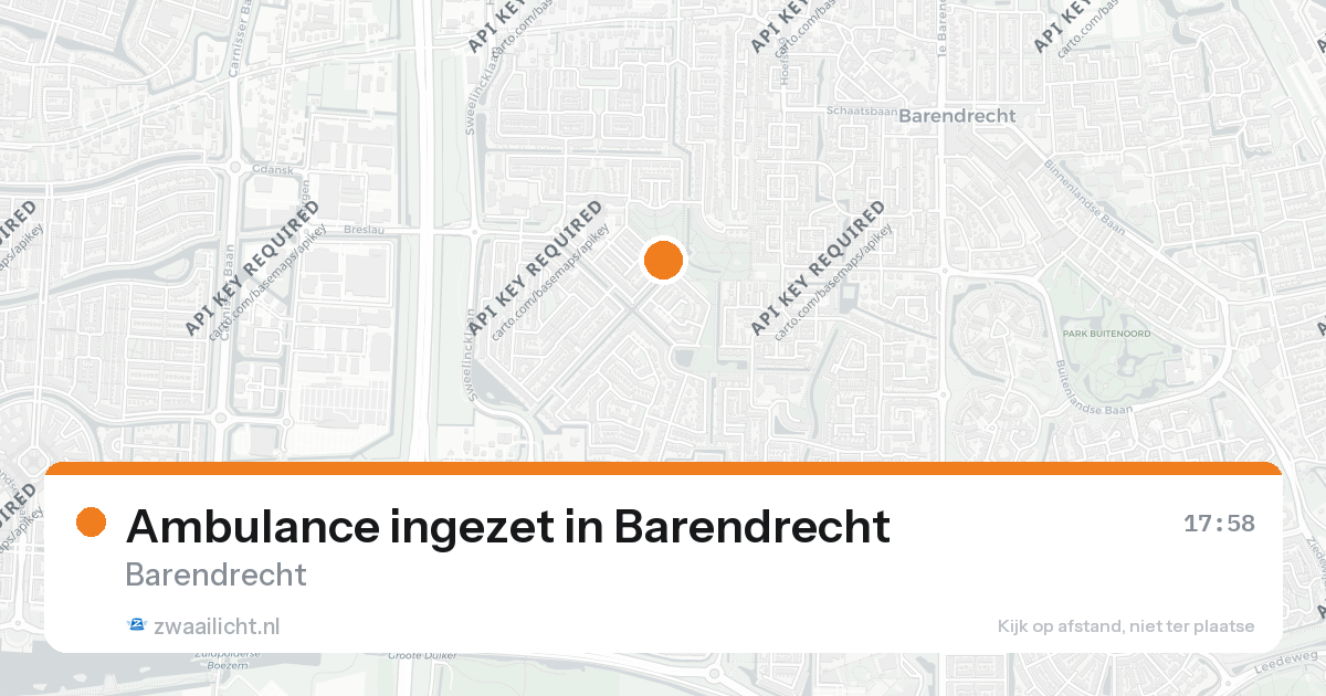 Ambulance ingezet in Barendrecht — 26 aug 2026