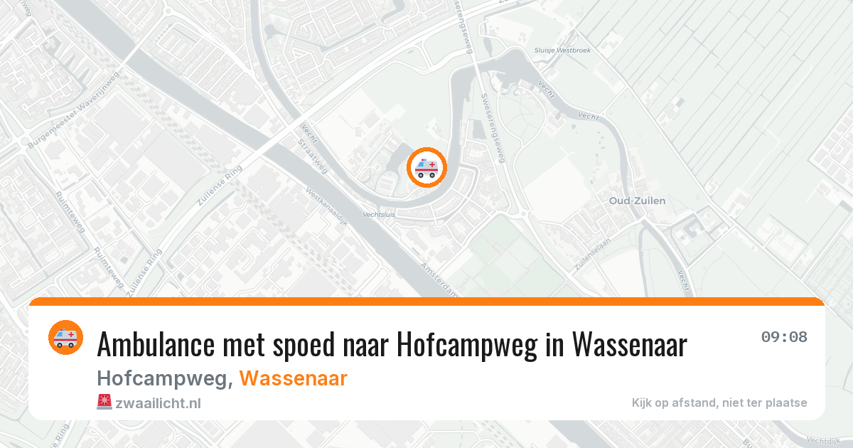 Ambulance met spoed naar Hofcampweg in Wassenaar — 23 jan 2026
