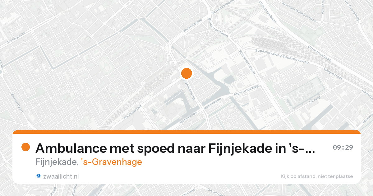 Ambulance met spoed naar Fijnjekade in 's-Gravenhage — 20 aug 2026
