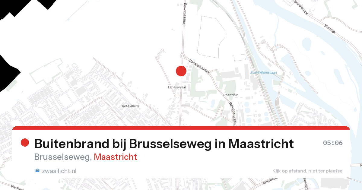 Buitenbrand bij Brusselseweg in Maastricht — 11 aug 2026
