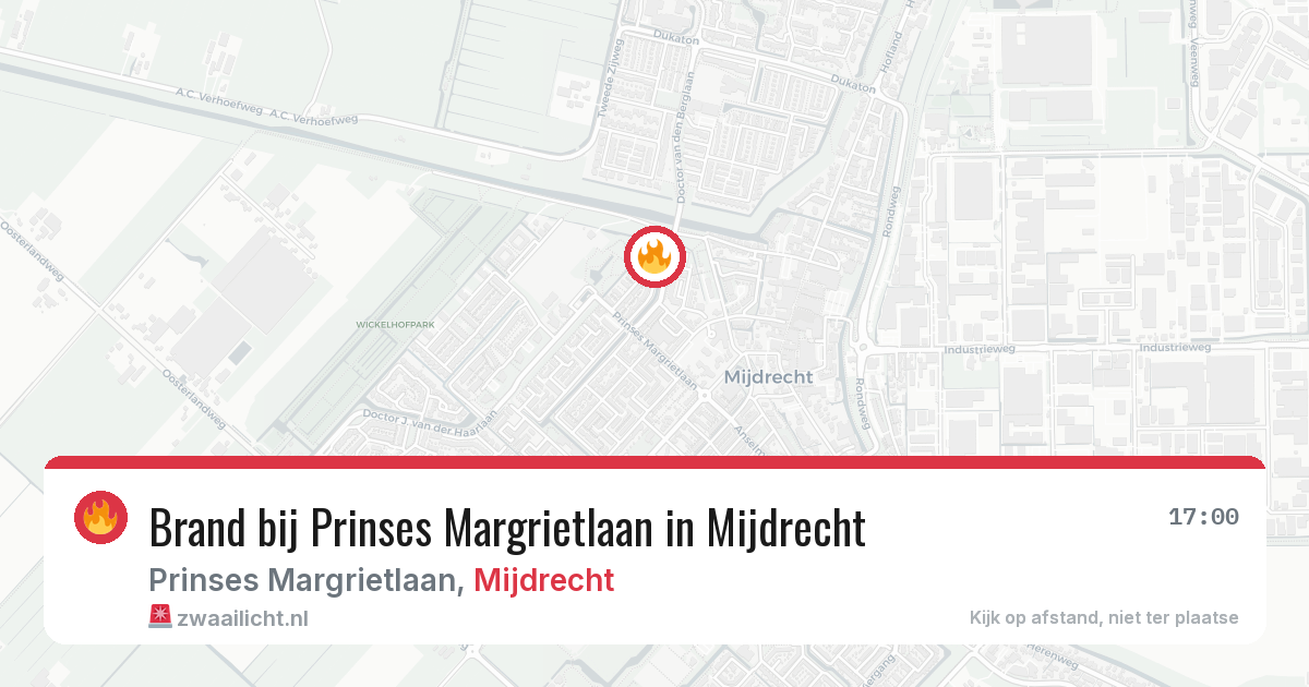 Brand bij Prinses Margrietlaan in Mijdrecht — 5 jul 2026