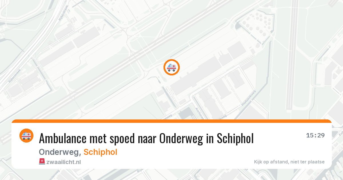 Ambulance met spoed naar Onderweg in Schiphol — 8 apr 2026
