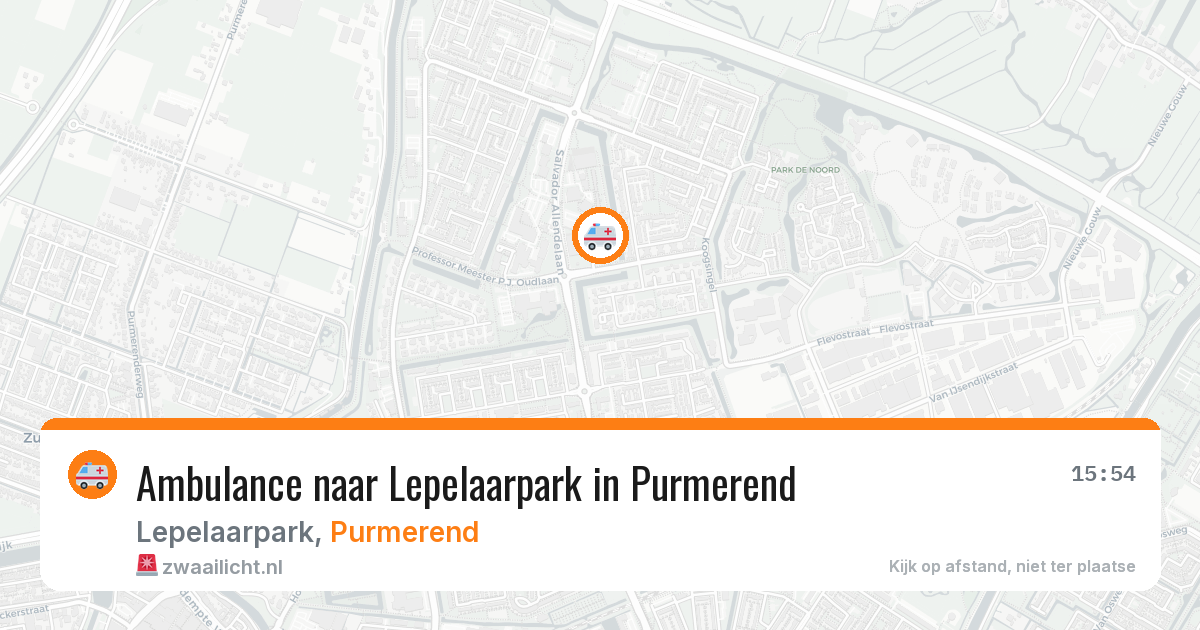 Ambulance naar Lepelaarpark in Purmerend — 3 jun 2026