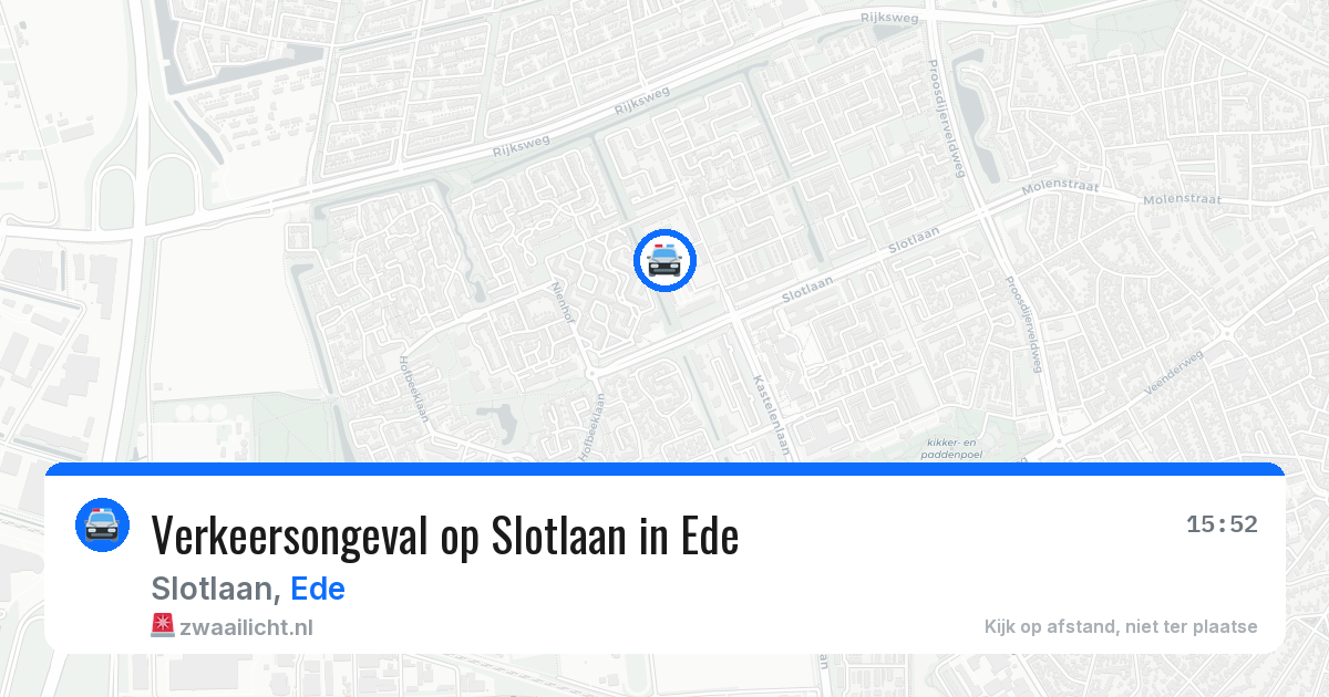 Verkeersongeval op Slotlaan in Ede — 21 mei 2026