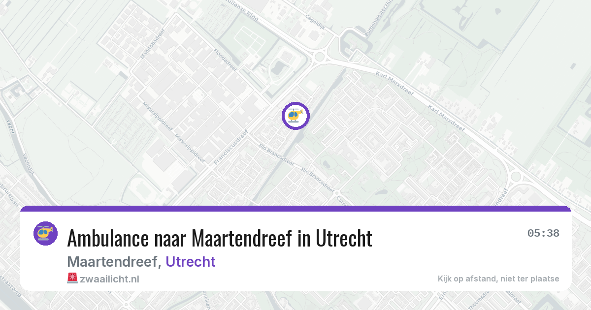 Ambulance naar Maartendreef in Utrecht — 6 mrt 2026