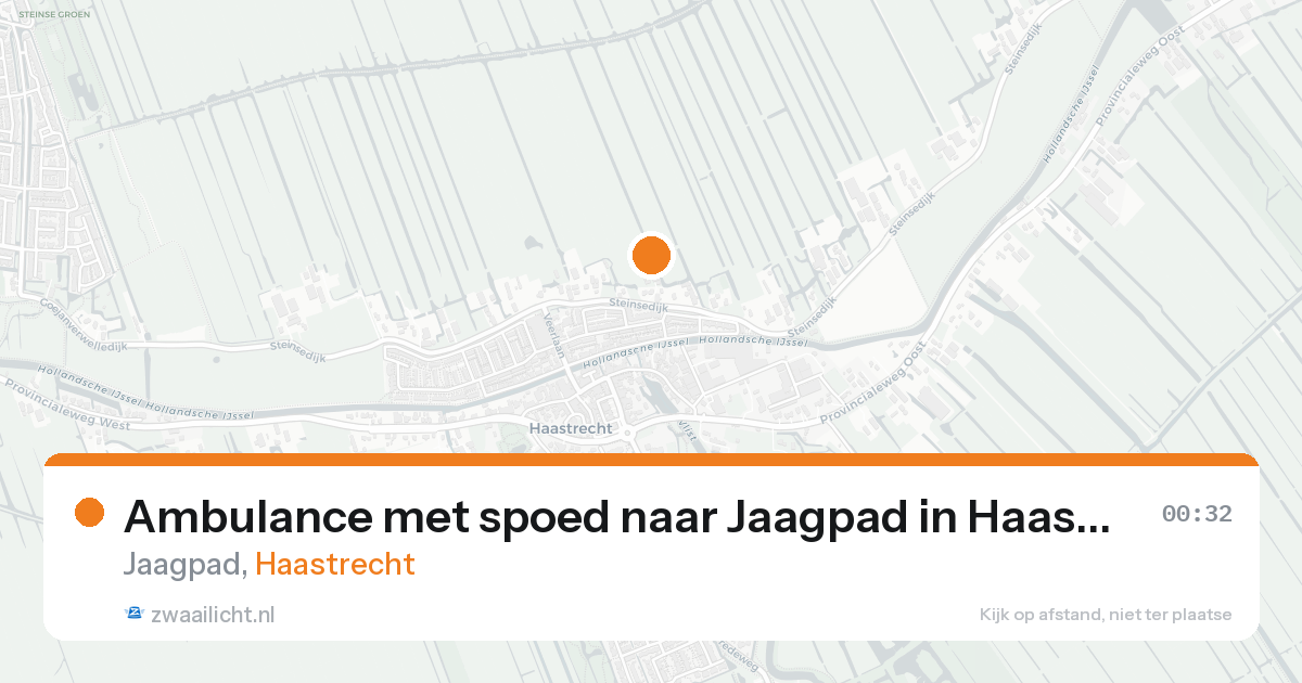 Ambulance met spoed naar Jaagpad in Haastrecht — 5 mrt 2026