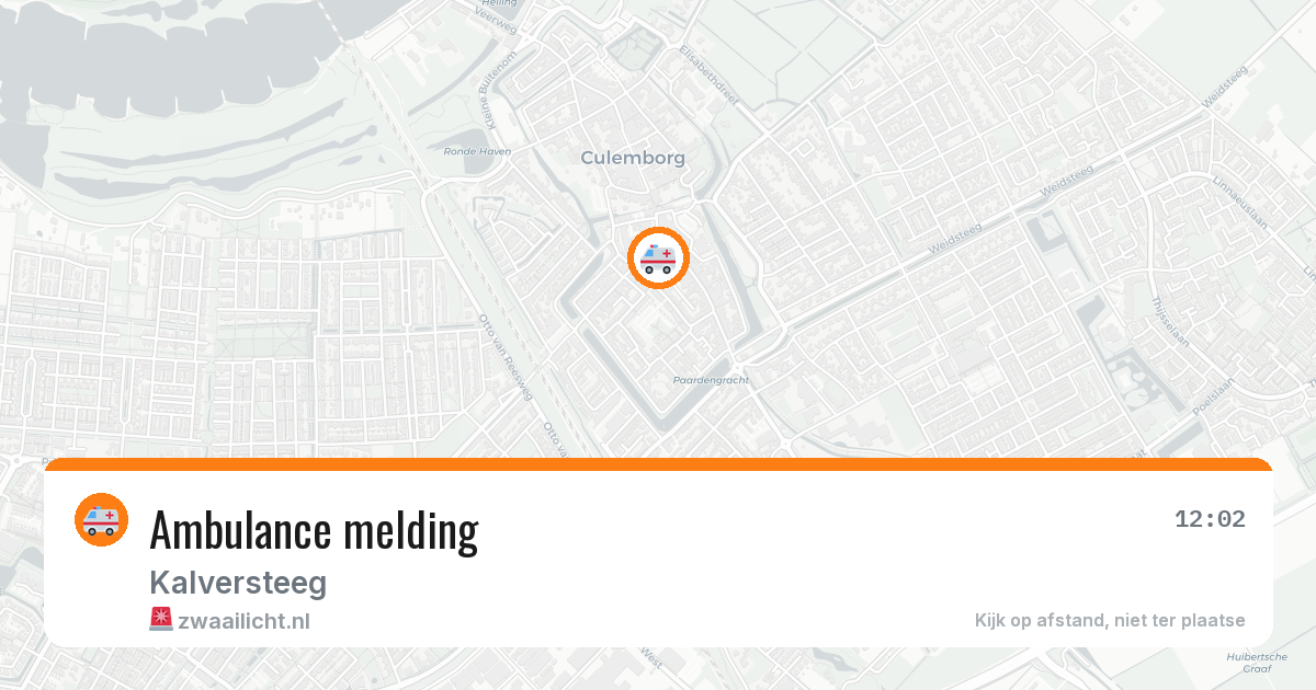 Ambulance melding — 6 jul 2026