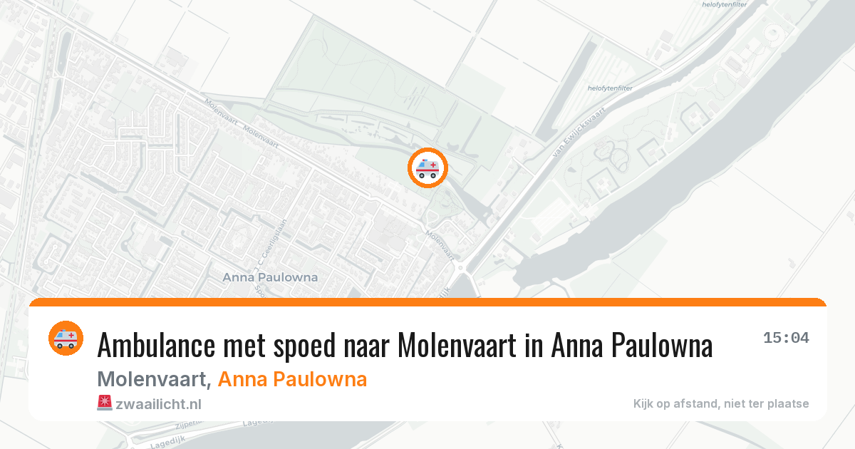 Ambulance met spoed naar Molenvaart in Anna Paulowna — 25 jul 2026