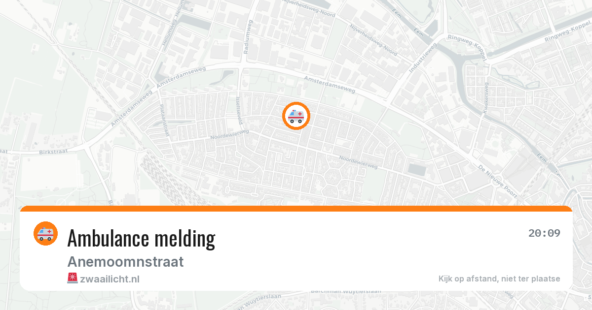 Ambulance melding — 3 mei 2026
