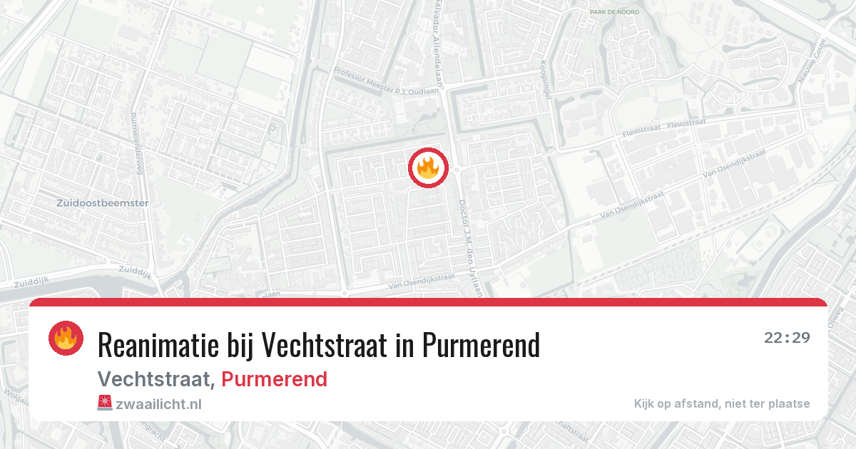 Reanimatie bij Vechtstraat in Purmerend — 27 apr 2026
