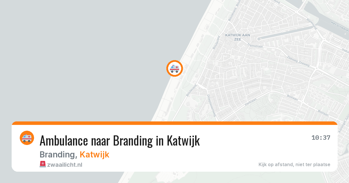 Ambulance naar Branding in Katwijk — 11 jun 2026