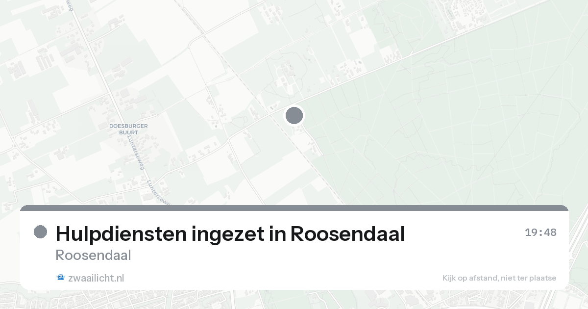 Hulpdiensten ingezet in Roosendaal — 7 feb 2026 | 🚨 Zwaailicht.nl