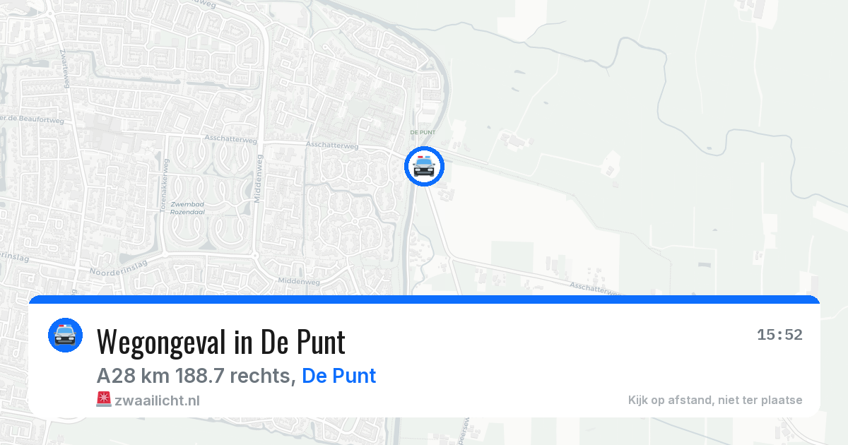 Wegongeval in De Punt — 14 mrt 2026