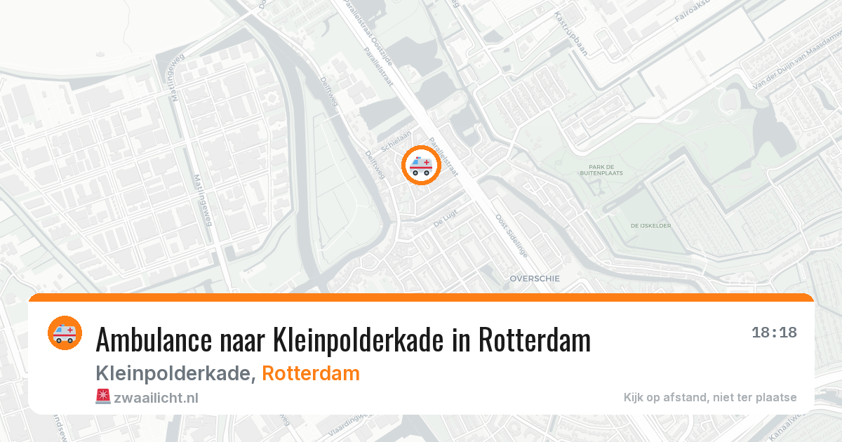 Ambulance naar Kleinpolderkade in Rotterdam — 28 jun 2026