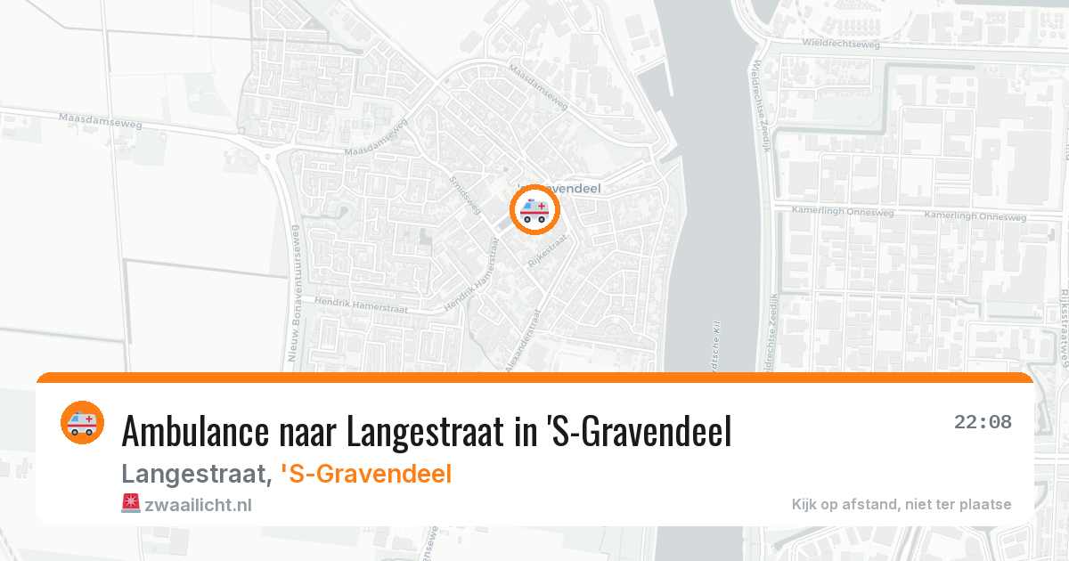 Ambulance naar Langestraat in 'S-Gravendeel — 18 mei 2026