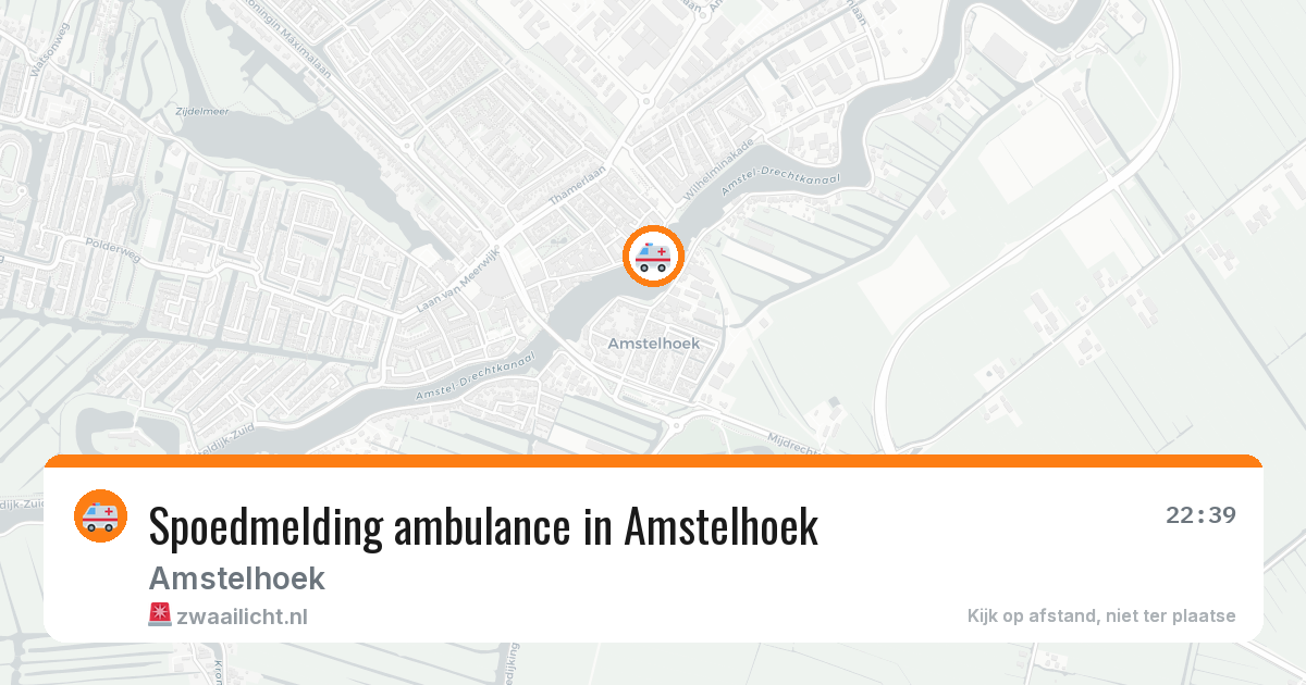 Spoedmelding ambulance in Amstelhoek — 17 jun 2026