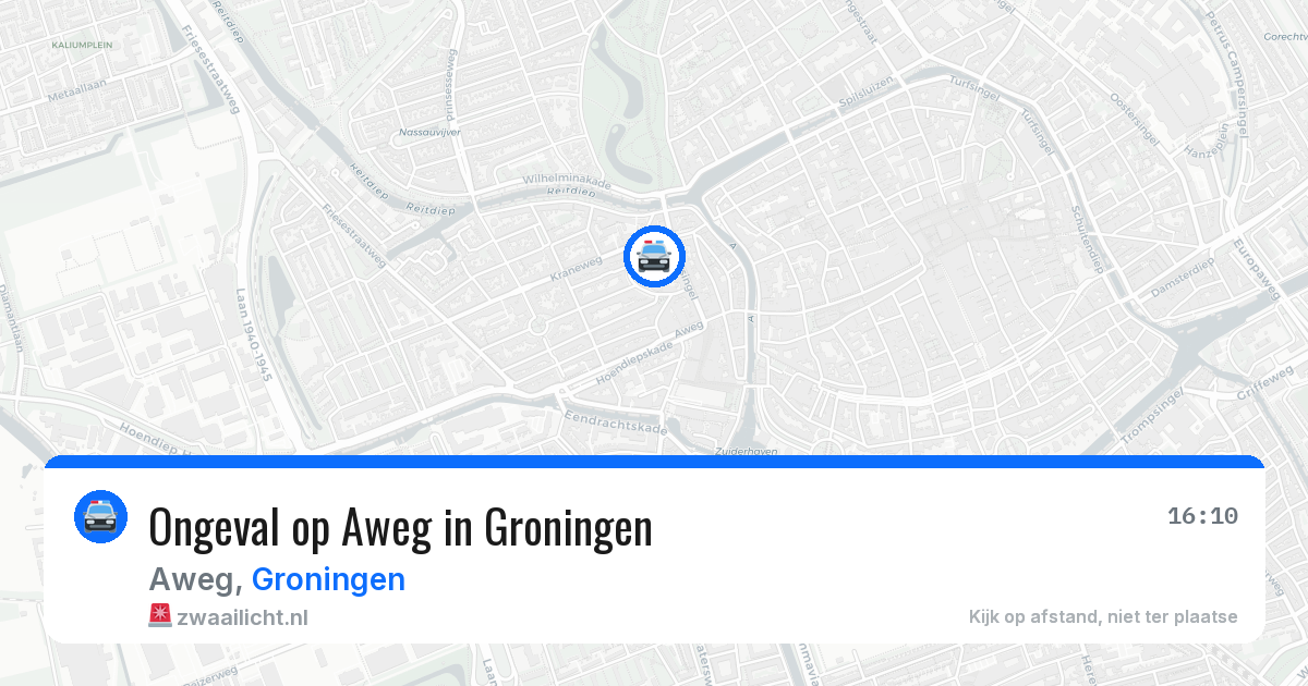 Ongeval op Aweg in Groningen — 17 jun 2026