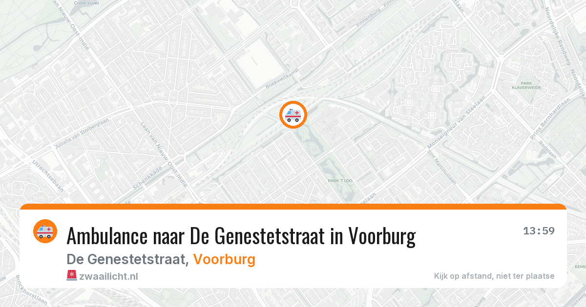 Ambulance naar De Genestetstraat in Voorburg — 24 jun 2026