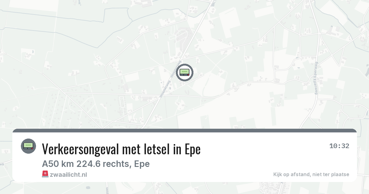 Verkeersongeval met letsel in Epe — 2 aug 2026