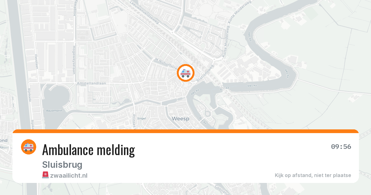 Ambulance melding — 15 mei 2026
