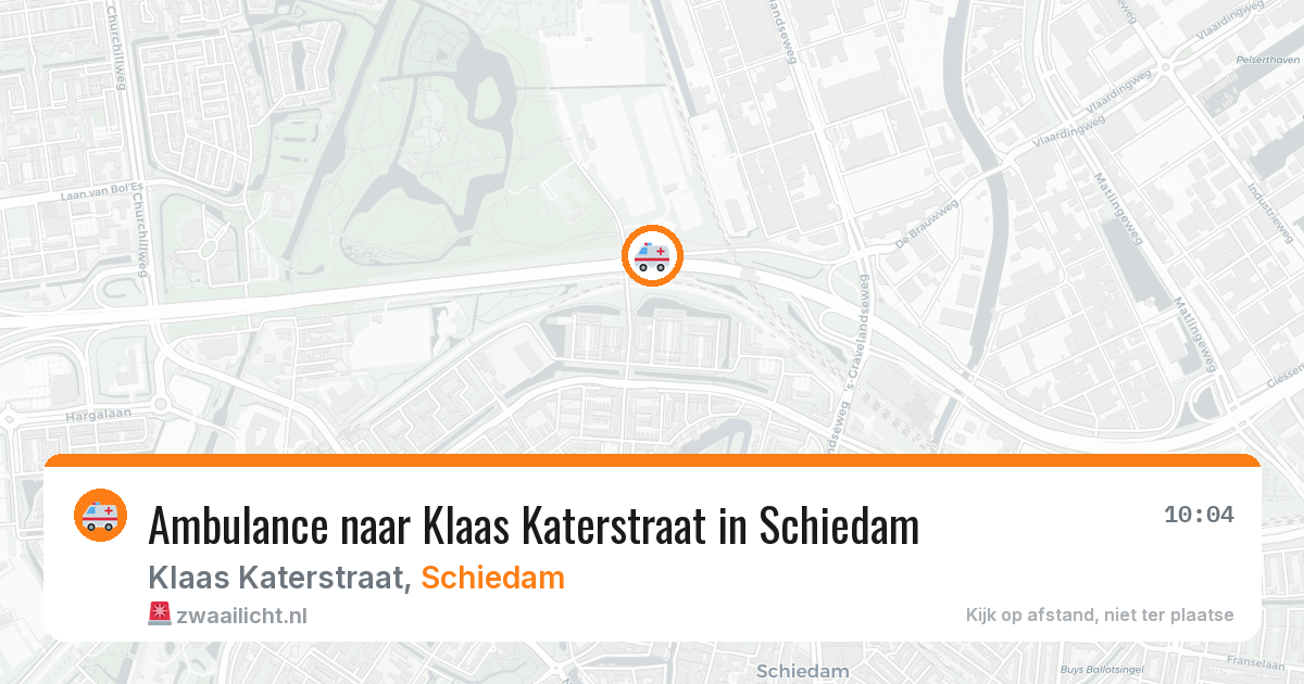 Ambulance naar Klaas Katerstraat in Schiedam — 5 mei 2026