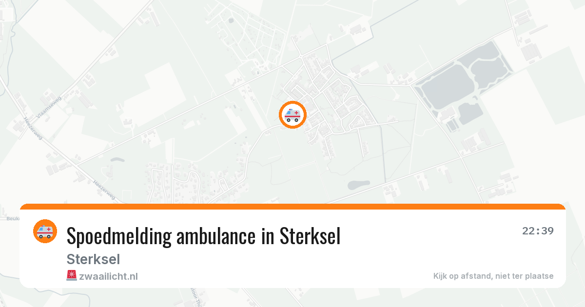 Spoedmelding ambulance in Sterksel — 10 aug 2026