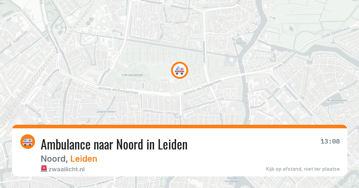 Ambulance naar Noord in Leiden — 18 mei 2026