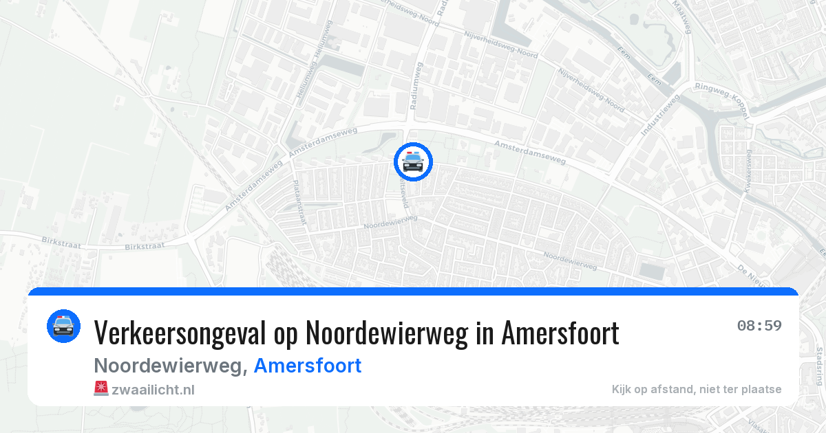 Verkeersongeval op Noordewierweg in Amersfoort — 31 mrt 2026