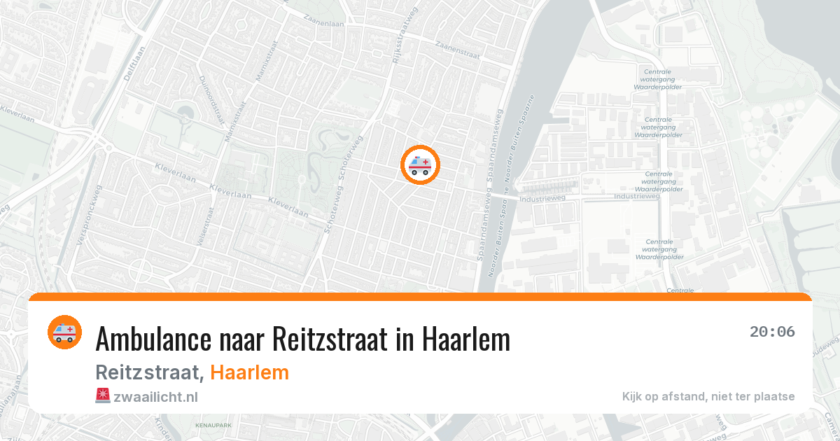 Ambulance naar Reitzstraat in Haarlem — 9 jul 2026