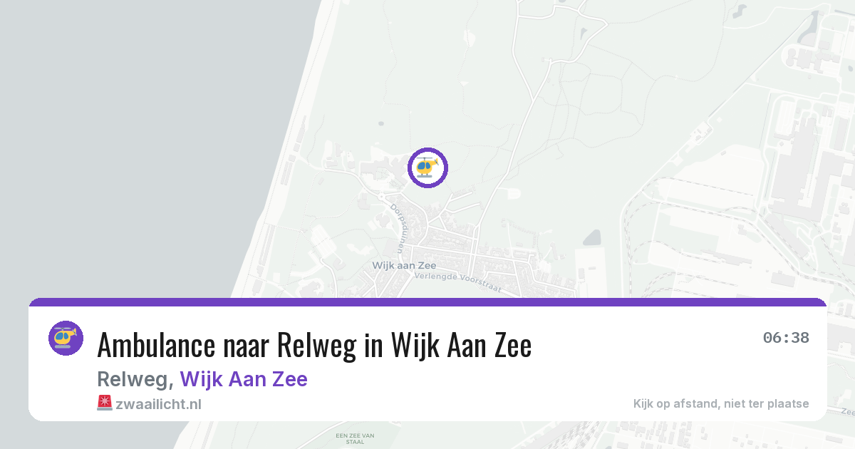 Ambulance naar Relweg in Wijk Aan Zee — 3 mei 2026