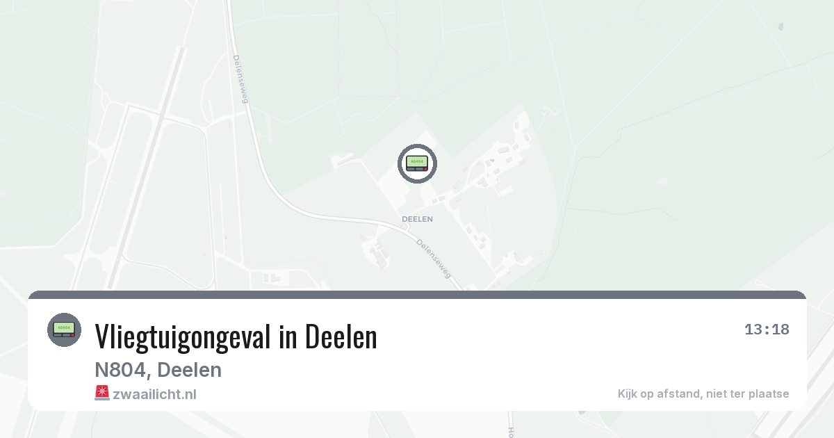 Vliegtuigongeval in Deelen — 29 mei 2026
