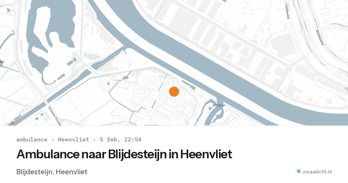 Ambulance naar Blijdesteijn in Heenvliet — 5 feb 2026