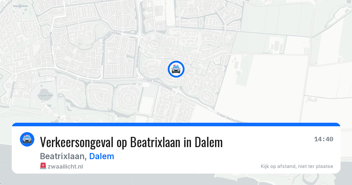 Verkeersongeval op Beatrixlaan in Dalem — 11 apr 2026