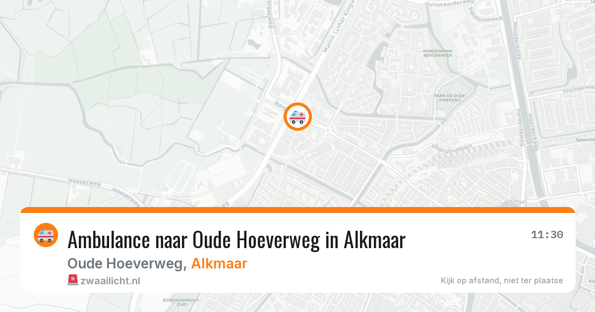 Ambulance naar Oude Hoeverweg in Alkmaar — 19 jun 2026