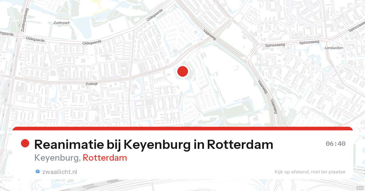 Reanimatie bij Keyenburg in Rotterdam — 7 feb 2026