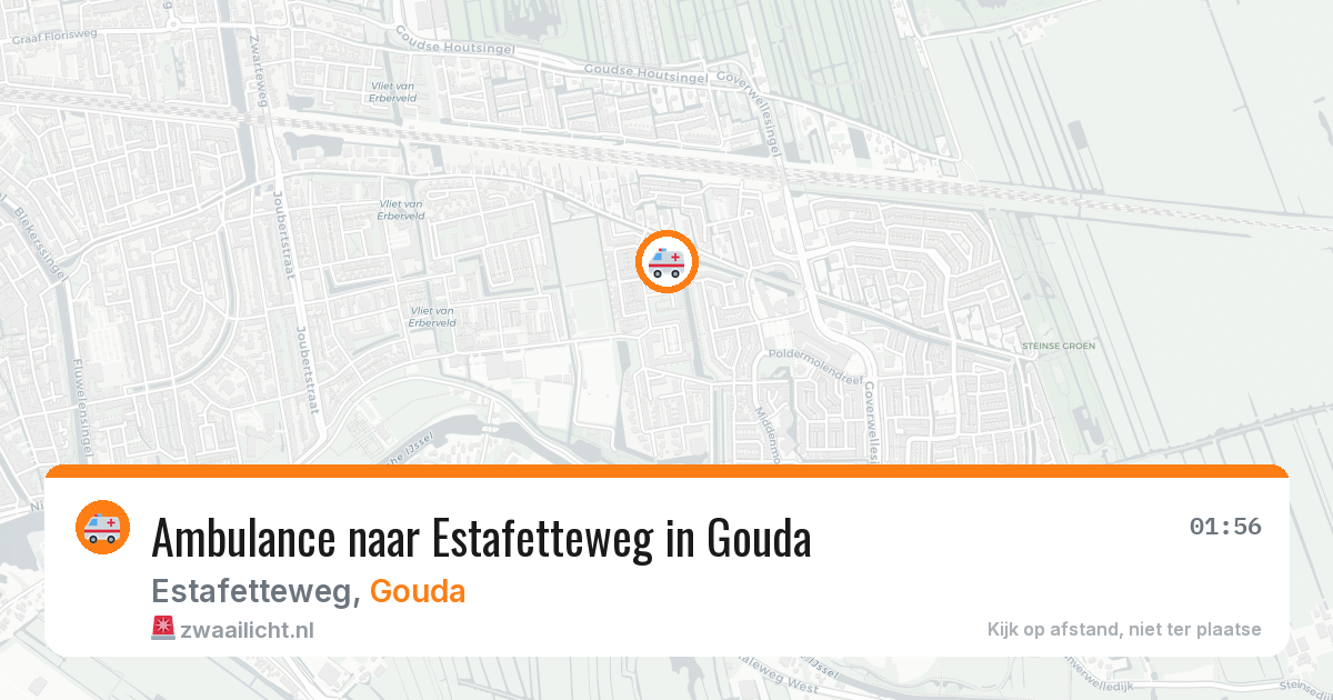 Ambulance naar Estafetteweg in Gouda — 10 mrt 2026