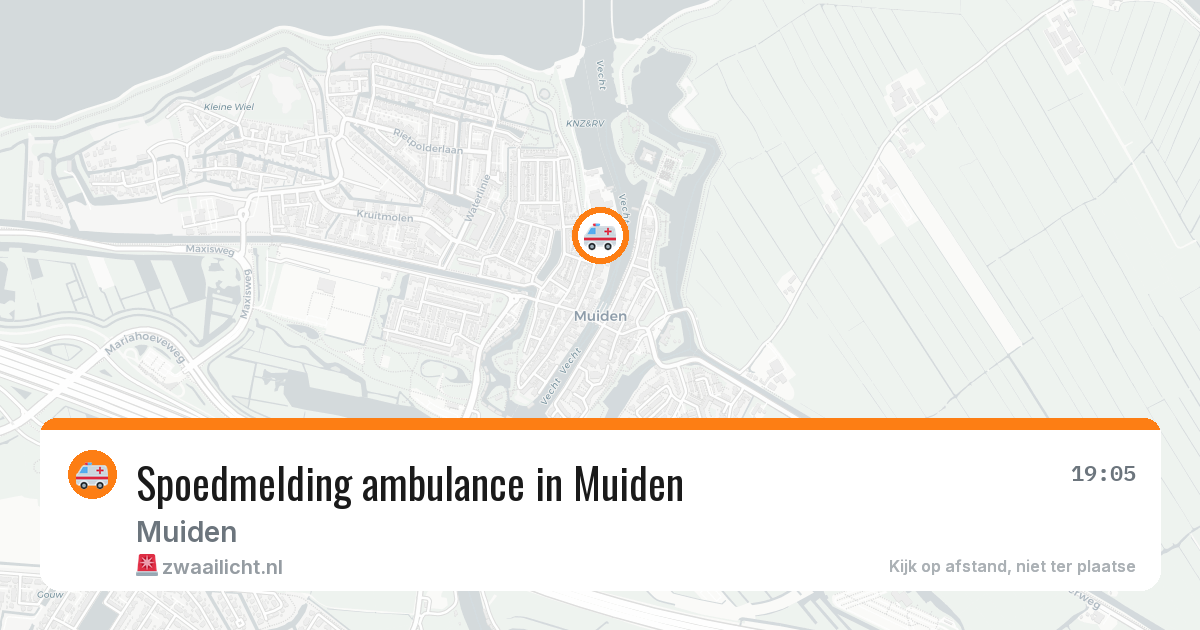 Spoedmelding ambulance in Muiden — 23 jan 2026