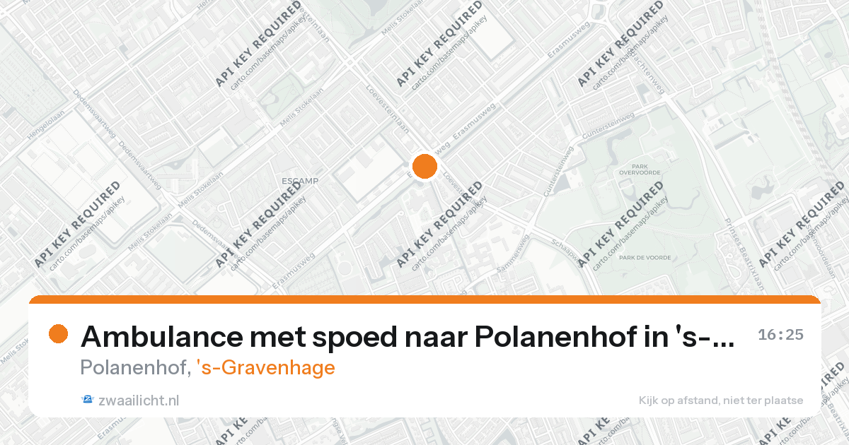 Ambulance met spoed naar Polanenhof in 's-Gravenhage — 26 aug 2026